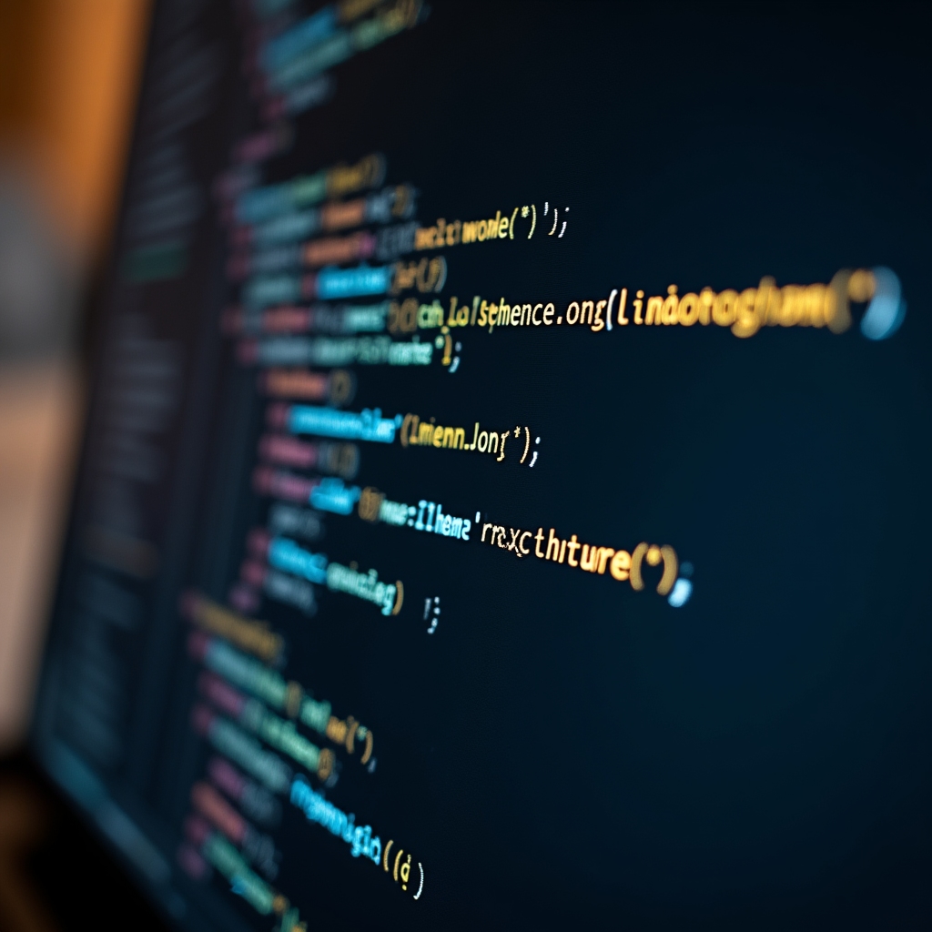 Structured data JSON-LD code on a dark editor screen